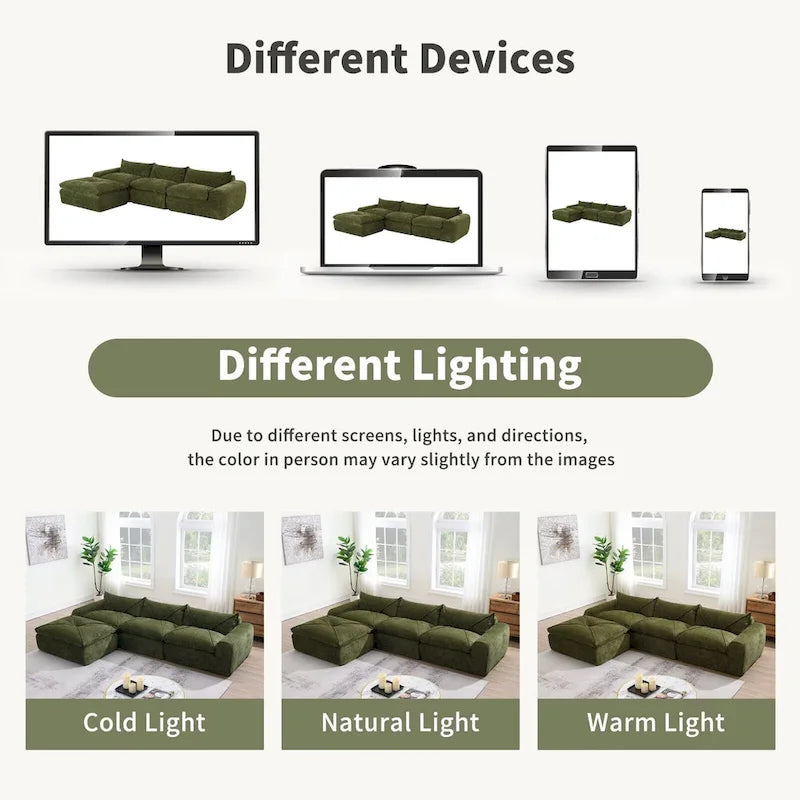 116  Fully Compressed Sofa with High Density Foam,Particle Chenille