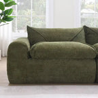 116  Fully Compressed Sofa with High Density Foam,Particle Chenille