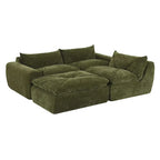 116  Fully Compressed Sofa with High Density Foam,Particle Chenille