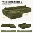 116  Fully Compressed Sofa with High Density Foam,Particle Chenille