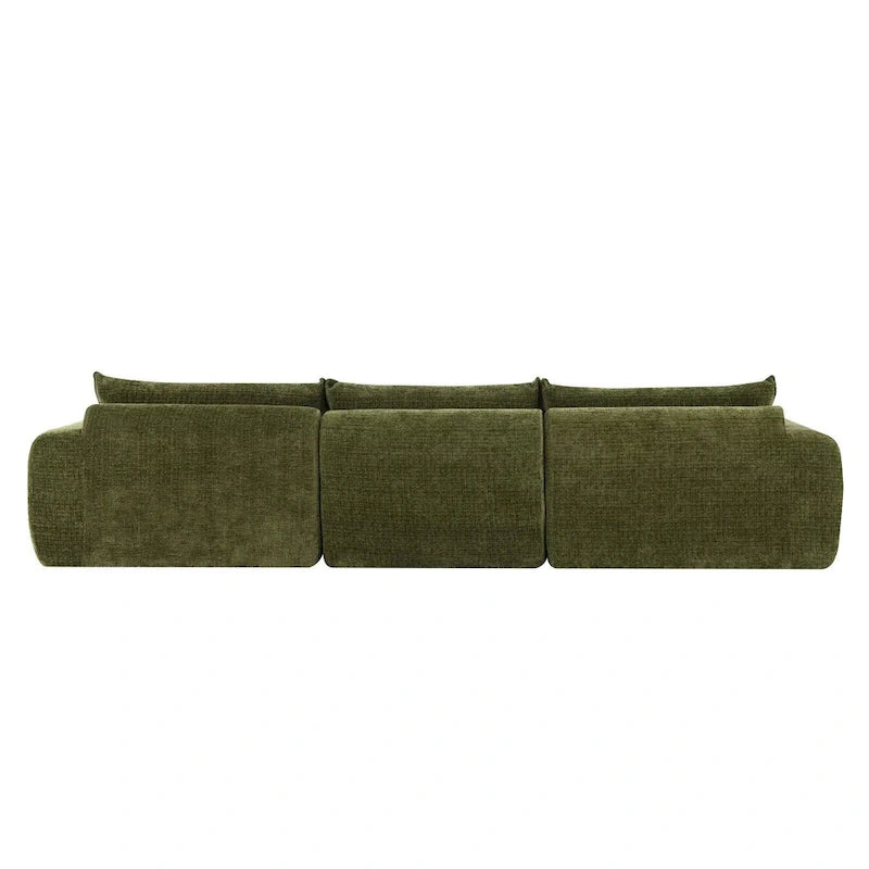 116  Fully Compressed Sofa with High Density Foam,Particle Chenille