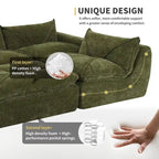 116  Fully Compressed Sofa with High Density Foam,Particle Chenille