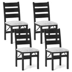 Costway Folding Chairs Set of 2/4 Modern Upholstered Chairs with Comfy