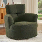 Fauteuil baril d'appoint pivotant à 360° en tissu