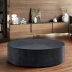 35.43 MDF Modern Round Pedestal Coffee Table - No Assembly Required