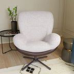 Modern Chenille 360 Swivel Office Chair with Metal Base Frame