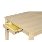 Ensemble table et chaises de salle à manger 7 pièces, table et chaises en bois massif avec table de salle à manger extensible, 2 tiroirs et 6 chaises rembourrées