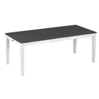 Ensemble table et chaises de salle à manger 7 pièces, table et chaises en bois massif avec table de salle à manger extensible, 2 tiroirs et 6 chaises rembourrées