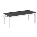 Ensemble table et chaises de salle à manger 7 pièces, table et chaises en bois massif avec table de salle à manger extensible, 2 tiroirs et 6 chaises rembourrées