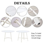 Table à manger ronde minimaliste et moderne 42
