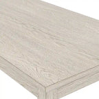 VECELO Grey Solid Wood Dining Table, Kitchen Table with Square Legs, Farmhouse Dining Table