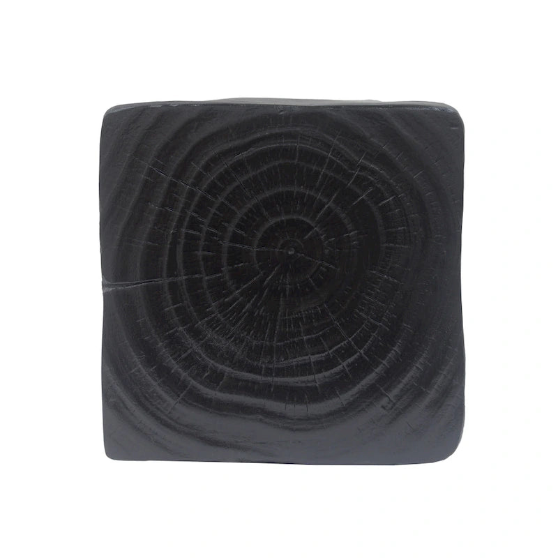 MGO Twist Shape Side Table, Wood-like Texture