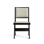 Furniture of America Evrena Modern Black Padded Fabric Dining Chairs (Set of 2)