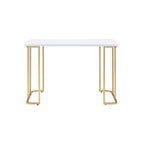 Estie White & Gold Finish Writing Desk