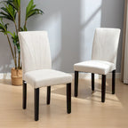 VECELO Upholstered Dining Chairs Set of 2 Parson Classic Upholstered Dining Chair,Modern 37 Parson Chairs