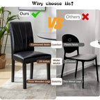 VECELO Upholstered Dining Chairs Set of 2 Parson Classic Upholstered Dining Chair,Modern 37 Parson Chairs
