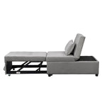 Multi-Functional Folding Ottoman Sofa Bed with Converts to Lounge Chair and Single Bed (264lb Capacity)