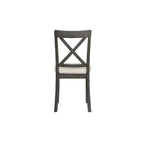 Ensemble de salle à manger moderne 5 pièces en bois avec table ronde et chaises