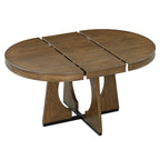 Ensemble de salle à manger vintage 5 pièces avec table à rallonge et 4 chaises