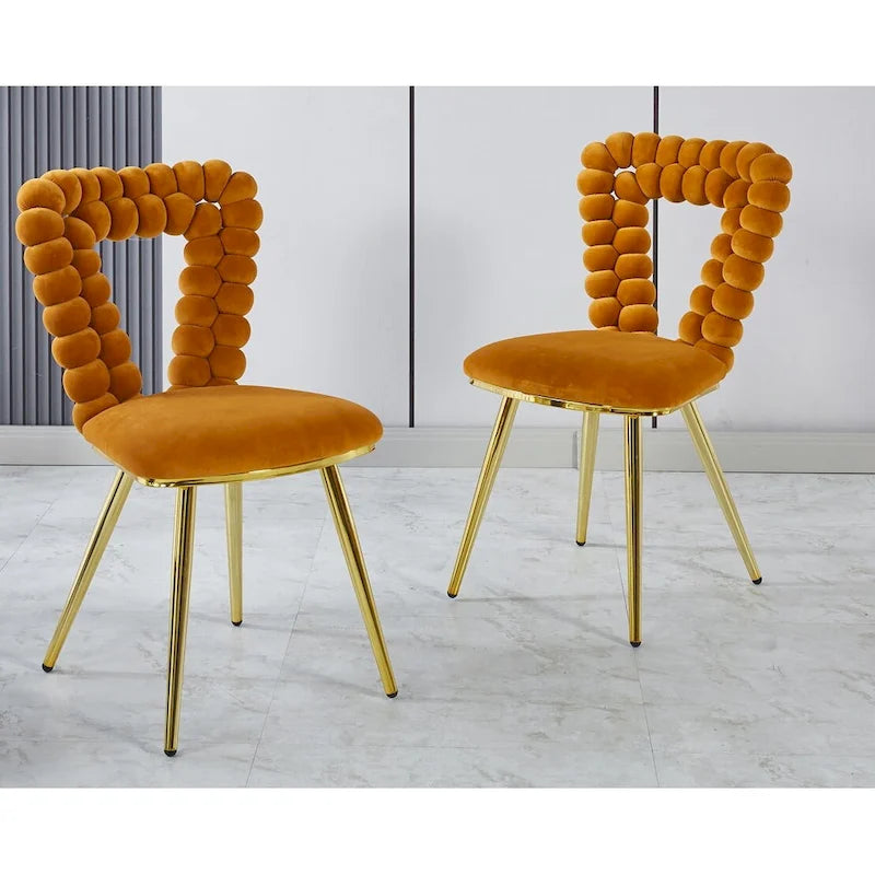 22.04 Accent Chairs with Iron Legs (Set of 2)