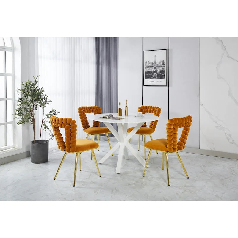 22.04 Accent Chairs with Iron Legs (Set of 2)