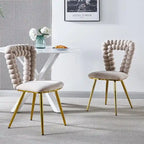 22.04 Accent Chairs with Iron Legs (Set of 2)