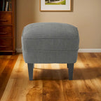 Fauteuil club moderne en tissu de 82,5 cm avec ottoman et clous de tapissier pour salon