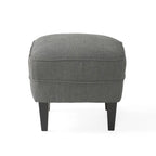 Fauteuil club moderne en tissu de 82,5 cm avec ottoman et clous de tapissier pour salon