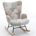 Multicolor Teddy 33.4 Rocking Chair with Glider