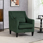 Fauteuil rembourré Emerald 26.77 avec accoudoirs incurvés