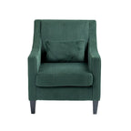 Fauteuil rembourré Emerald 26.77 avec accoudoirs incurvés