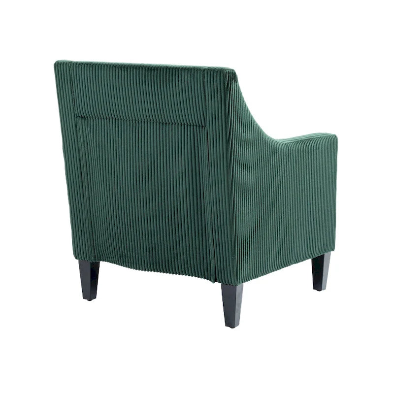 Fauteuil rembourré Emerald 26.77 avec accoudoirs incurvés