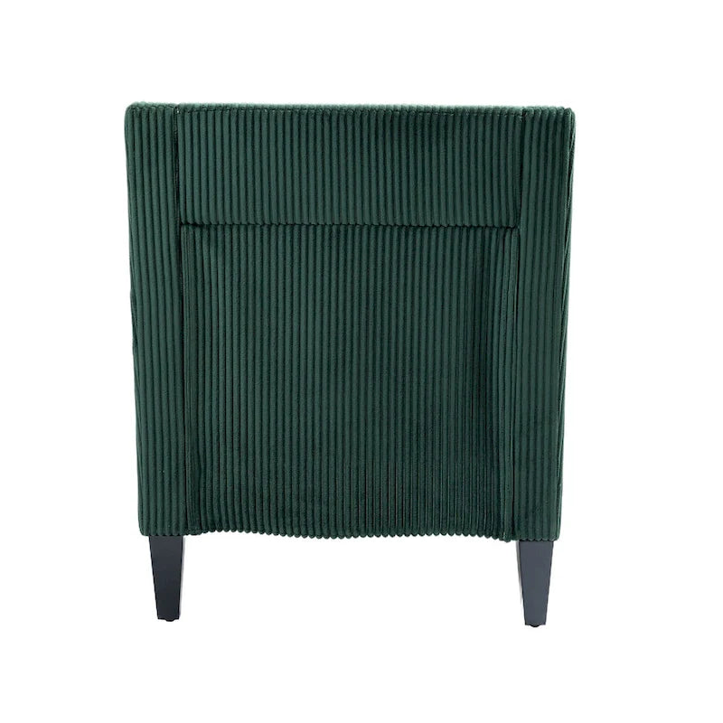 Fauteuil rembourré Emerald 26.77 avec accoudoirs incurvés