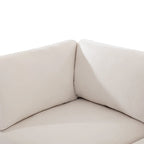 Canapé sectionnel spacieux en U de 255 cm à 6 places avec ottomans et oreillers amovibles, configuration flexible