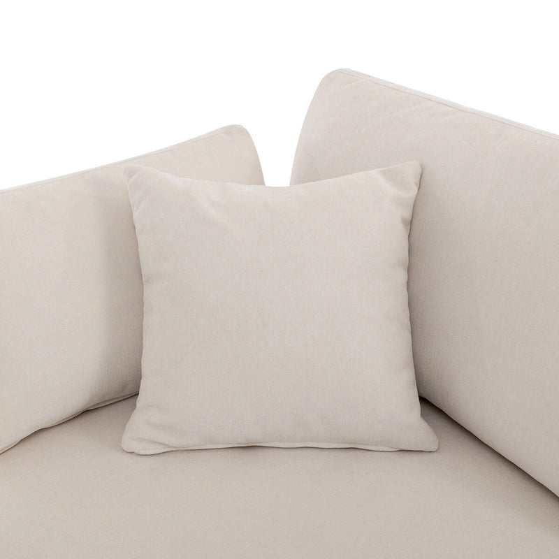 Canapé sectionnel spacieux en U de 255 cm à 6 places avec ottomans et oreillers amovibles, configuration flexible