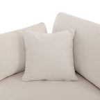 Canapé sectionnel spacieux en U de 255 cm à 6 places avec ottomans et oreillers amovibles, configuration flexible