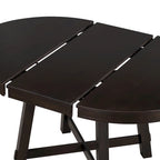 5-Piece Wooden Dining Table Set with Extendable Round Table & 4 Chairs