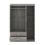 3-Door Wardrobe with 2 Drawers