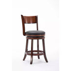 Palmetto Swivel Hardwood Counter Height Barstool Brandy - Boraam