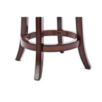 Tabouret de bar pivotant en bois massif Palmetto, hauteur comptoir, couleur Brandy - Boraam