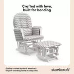 Fauteuil à bascule et repose-pieds Storkcraft Hoop Glider pour chambre de bébé