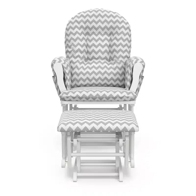 Fauteuil à bascule et repose-pieds Storkcraft Hoop Glider pour chambre de bébé
