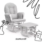 Fauteuil à bascule et repose-pieds Storkcraft Hoop Glider pour chambre de bébé