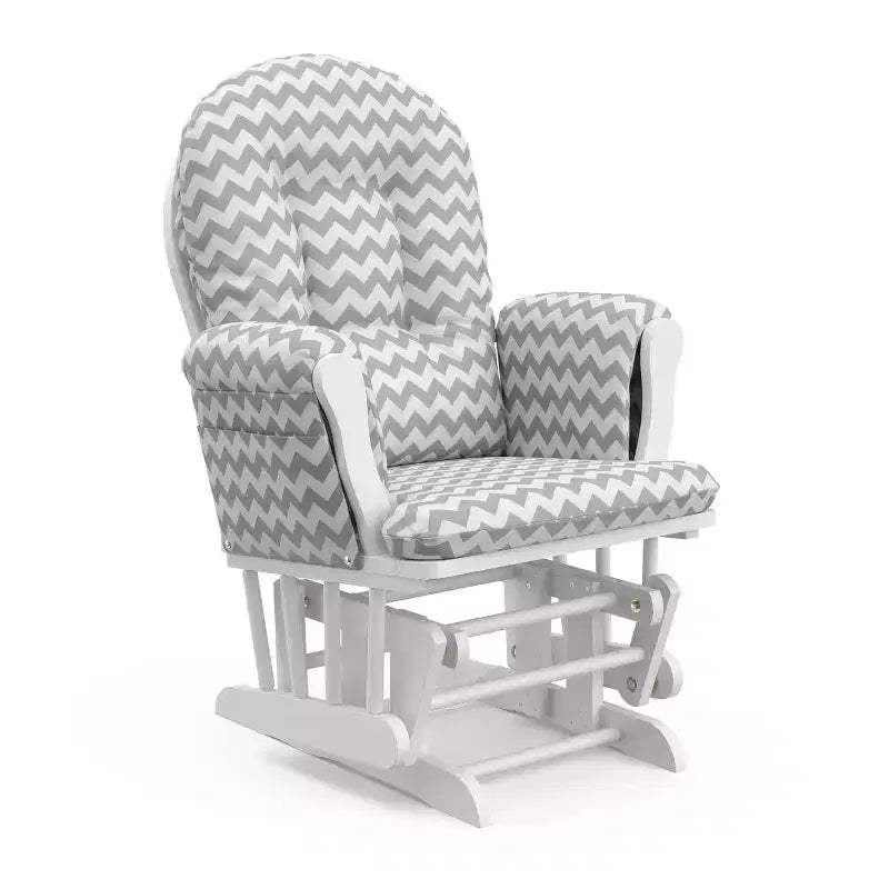Fauteuil à bascule et repose-pieds Storkcraft Hoop Glider pour chambre de bébé