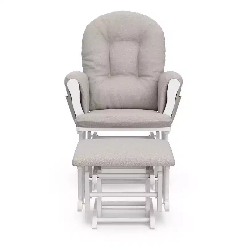 Fauteuil à bascule et repose-pieds Storkcraft Hoop Glider pour chambre de bébé