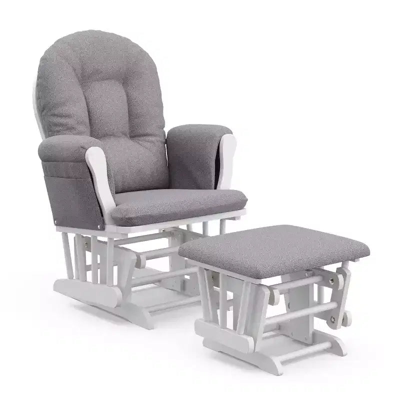 Fauteuil à bascule et repose-pieds Storkcraft Hoop Glider pour chambre de bébé