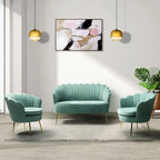 Xabier 52 in. 3 Piece Living Room Set by HULALA HOME