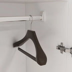 2-Door Wardrobe Armoires Freestanding Bedroom Armoire with Hanging Rod