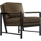 Yaheetech Accent Chair Retro Faux Leather Lounge Chair