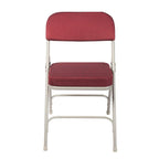 Hampden Furnishings Bernadine Collection Deluxe Fabric Padded Folding Chair, Pack of 2